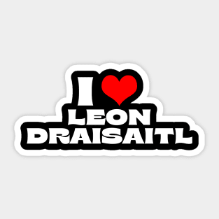 I Love Leon Draisaitl Sticker